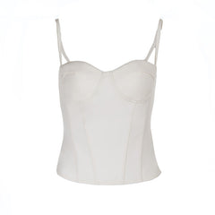 Sweetheart neck solid cami top