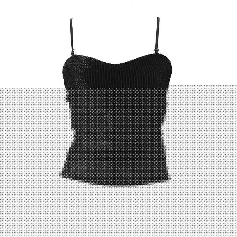 Corduroy adjustable backless cami top