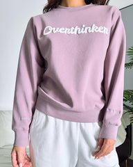 "Overthinker" Rundhals-Sweatshirt â€?Einatmen & Ausatmen