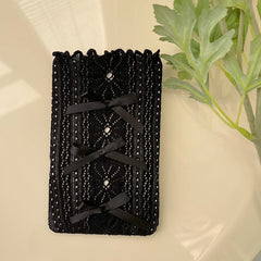 Ruffle bowknot flower pattern long socks