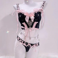 Bowknot ribbon self tie v neck cami top
