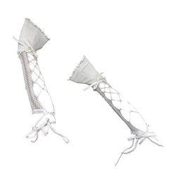Hollow out self tie bowknot gloves