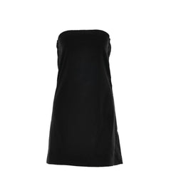 Satin hollow out backless A line solid tube cut out mini dress-final-sale