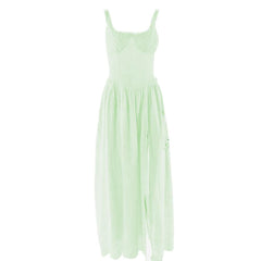 Sweetheart neck ruched textured ruffle cami maxi dress-final-sale