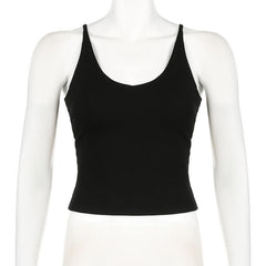 U neck backless o ring cross back top