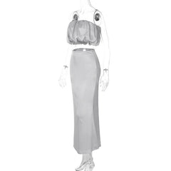 Ruched backless zip-up tube midi dress