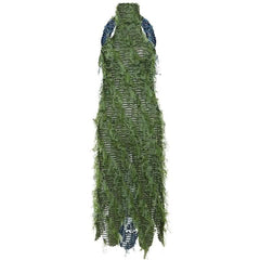 Halter high neck contrast textured backless midi dress-final-sale