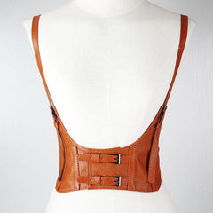 Cami PU leather buckle adjustable corset