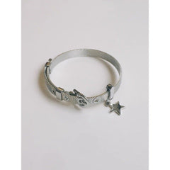 PU leather adjustable star decor bracelet