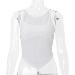 Chiffon see through 2 piece cami top