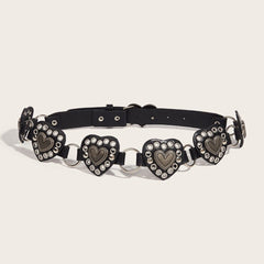 Heart o ring hollow out belt