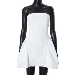 Ruched zip-up backless stitch tube mini dress