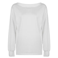 Long sleeve round neck solid top