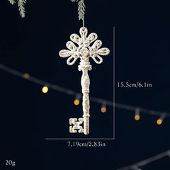 White bowknot christmas tree decor