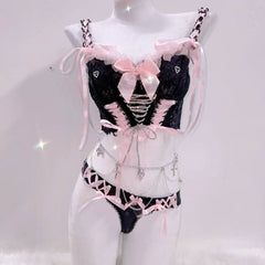 Bowknot v neck self tie ribbon cami top